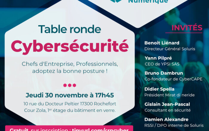 Table ronde cybersécurité